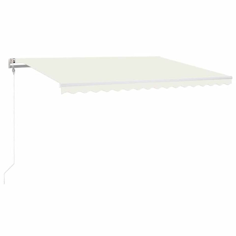 Copertină automată cu senzor vânt & LED, crem, 400x300 cm - 1 | YEO