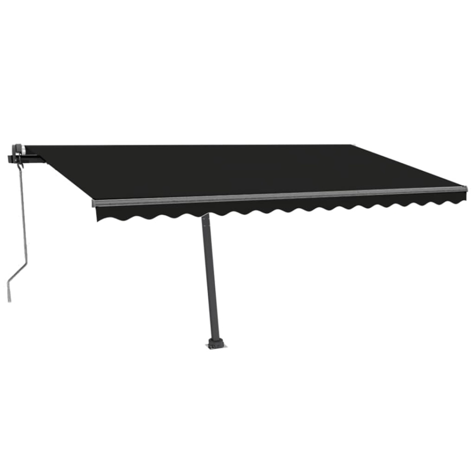 Copertină autonomă retractabilă automat, antracit, 400x350 cm - 2 | YEO