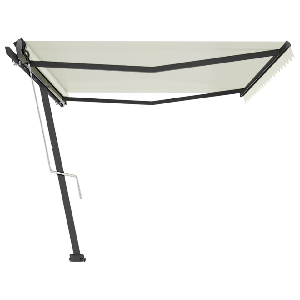 Copertină autonomă retractabilă automat, crem, 500x350 cm - 3 | YEO