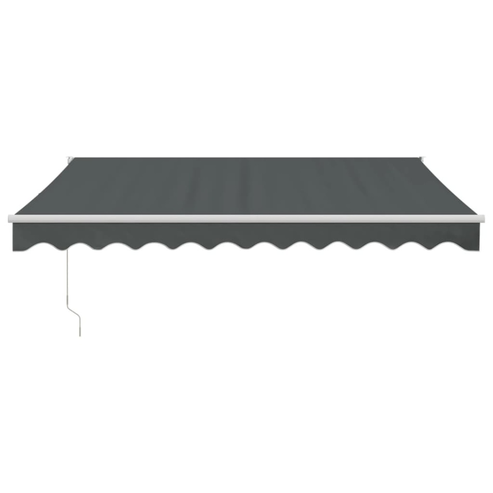 Copertină retractabilă, antracit, 3x2,5 m, textil și aluminiu - 2 | YEO