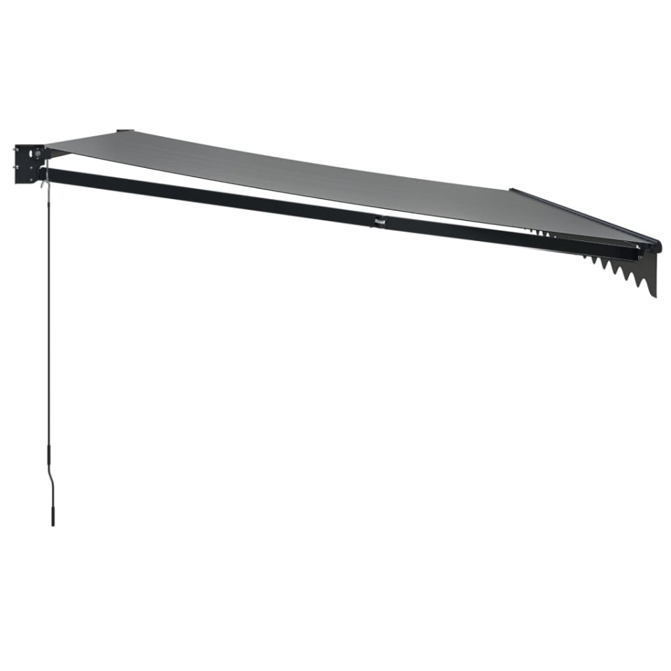 Copertină retractabilă, antracit, 4,5x3 m, textil și aluminiu - 3 | YEO