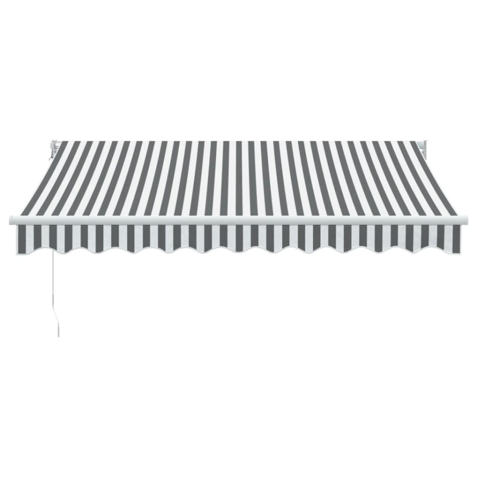 Copertină retractabilă antracit/alb, 3x2,5 m, textil/aluminiu - 2 | YEO