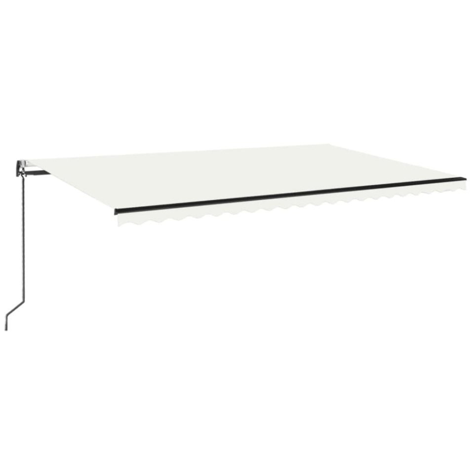 Copertină retractabilă automat, crem, 500x350 cm - 1 | YEO