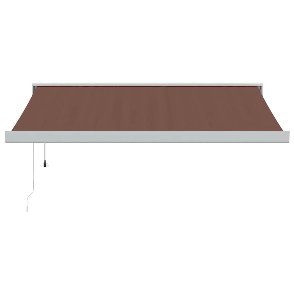 Copertina retractabilă automat, maro, 350x250 cm - 2 | YEO