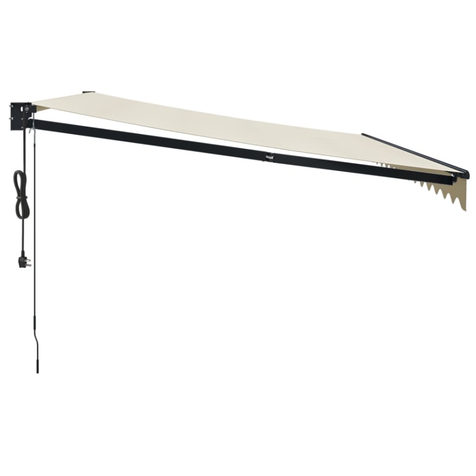 Copertină retractabilă automată, crem, 4,5x3 m - 3 | YEO