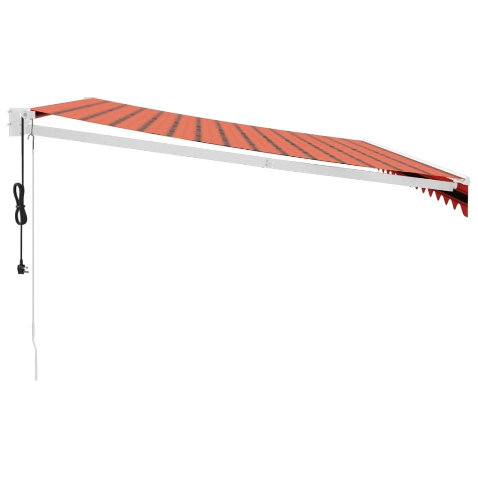 Copertina retractabilă automată, portocaliu și maro, 4x3 m - 3 | YEO
