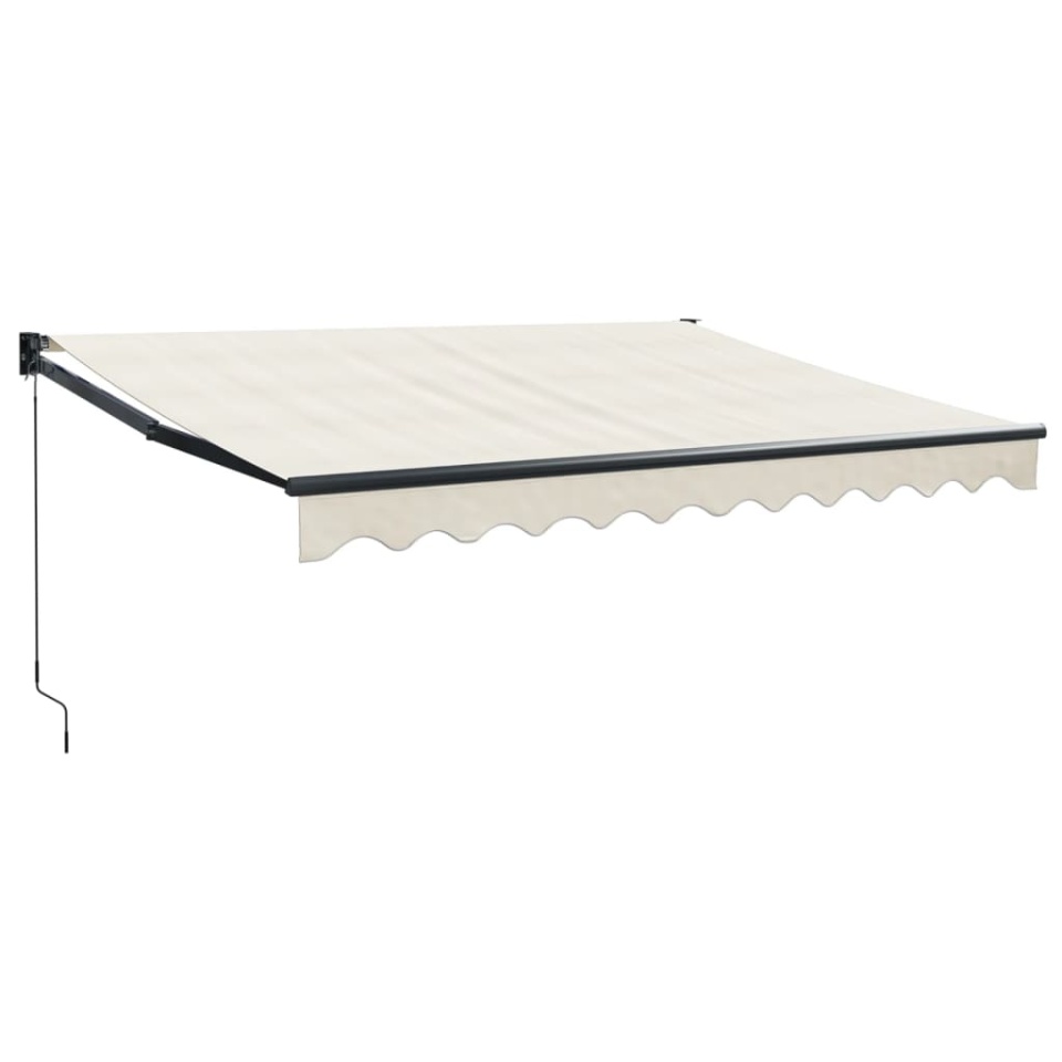 Copertină retractabilă, crem, 3,5x2,5 m, textil și aluminiu - 1 | YEO