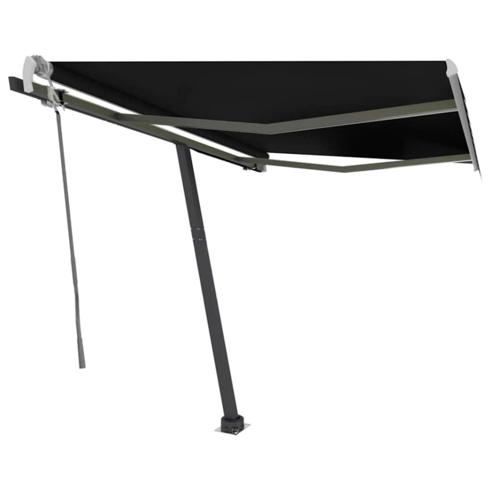Copertină retractabilă manual cu LED, antracit, 300x250 cm - 1 | YEO
