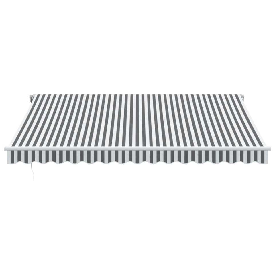 Copertină retractabilă manual cu LED, antracit/alb, 400x300 cm - 3 | YEO
