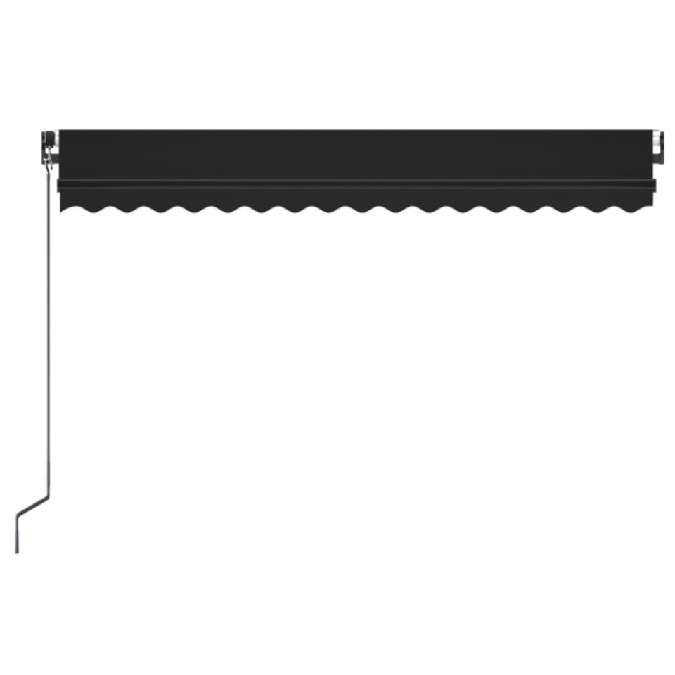 Copertină retractabilă manual LED, antracit, 400x350 cm - 3 | YEO