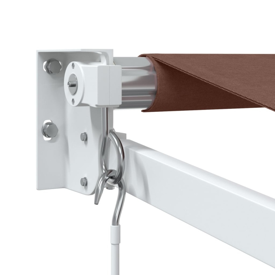 Copertină retractabilă manual, maro, 350x250 cm - 4 | YEO
