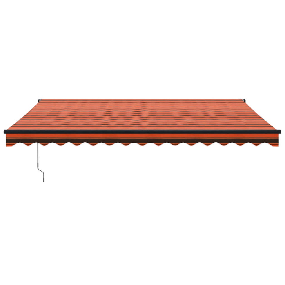 Copertină retractabilă portocaliu/maro 4,5x3 m, textil/aluminiu - 2 | YEO
