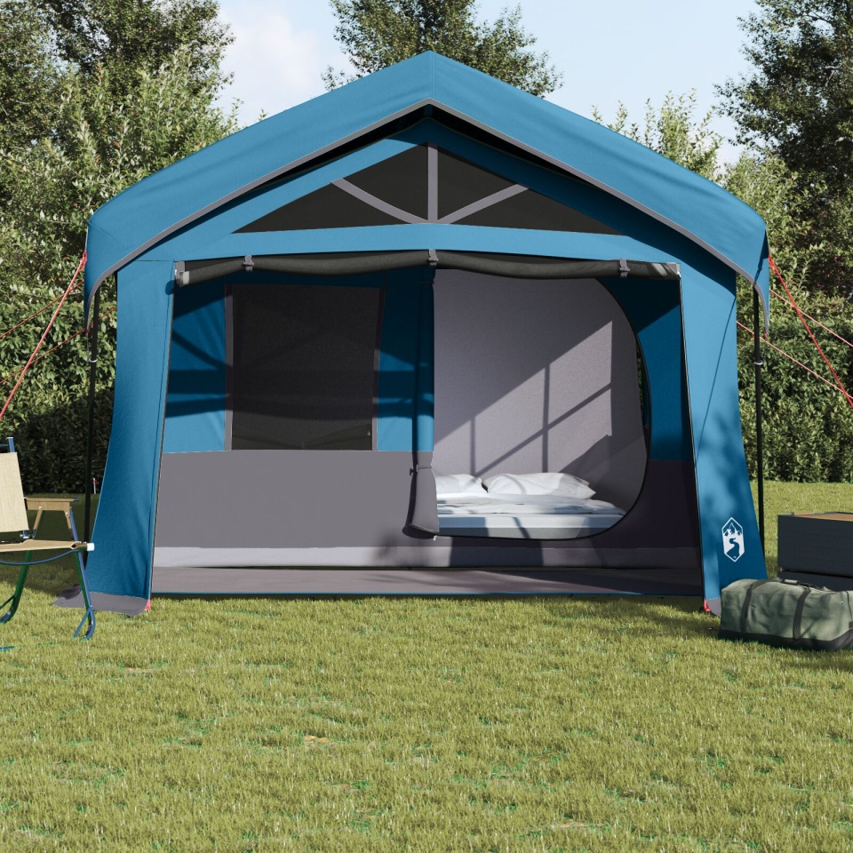 Cort de Camping cu Feronerie Albastru pentru 10 Persoane Waterproof - 3 | YEO