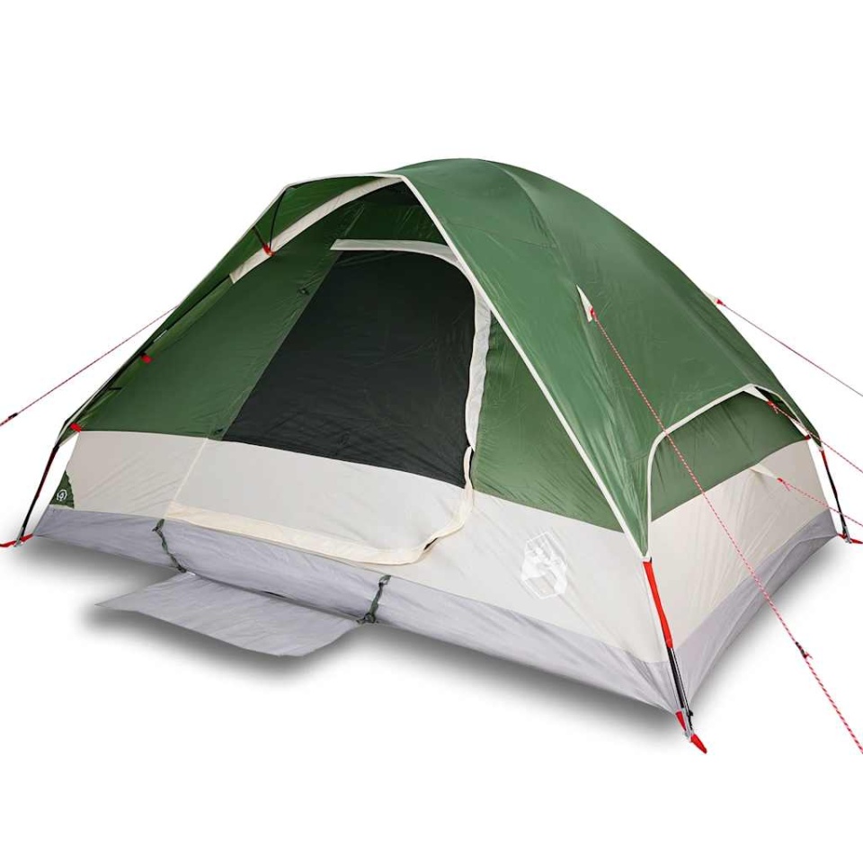 Cort de camping cupolă pentru 6 persoane, verde, impermeabil - 1 | YEO