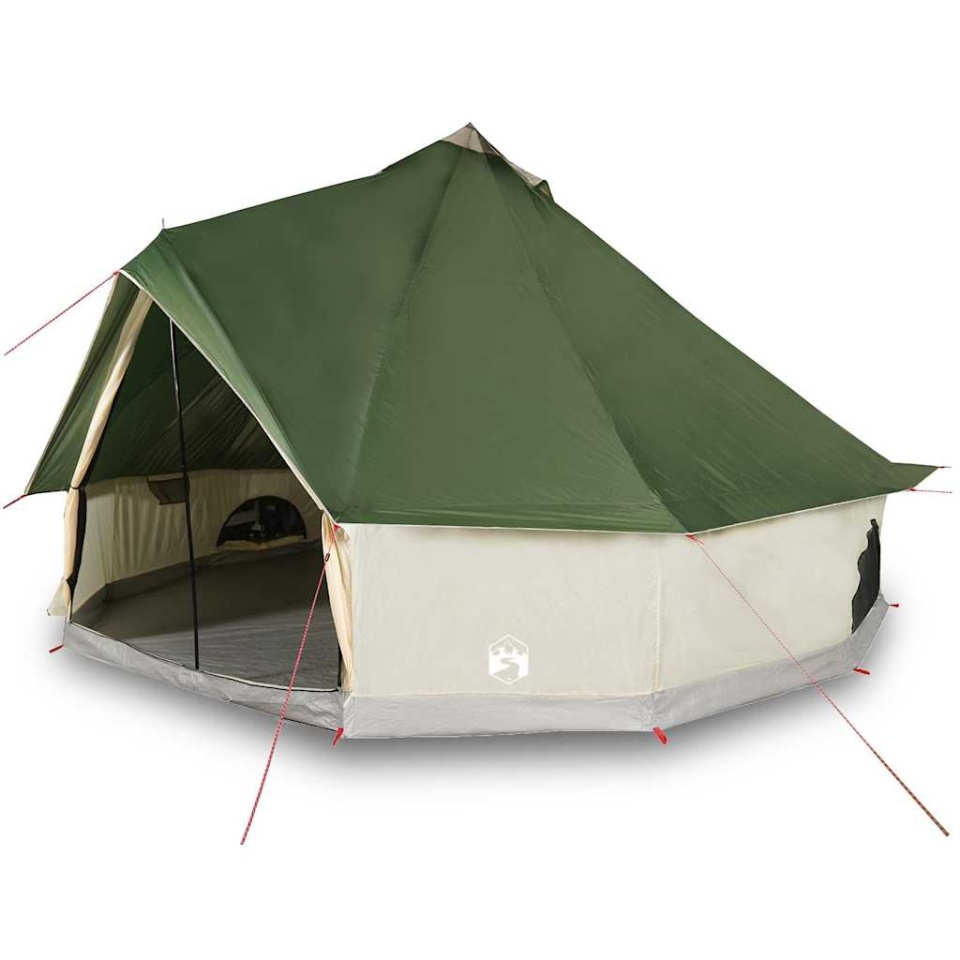 Cort de familie Tipi pentru 8 persoane, verde, impermeabil - 3 | YEO