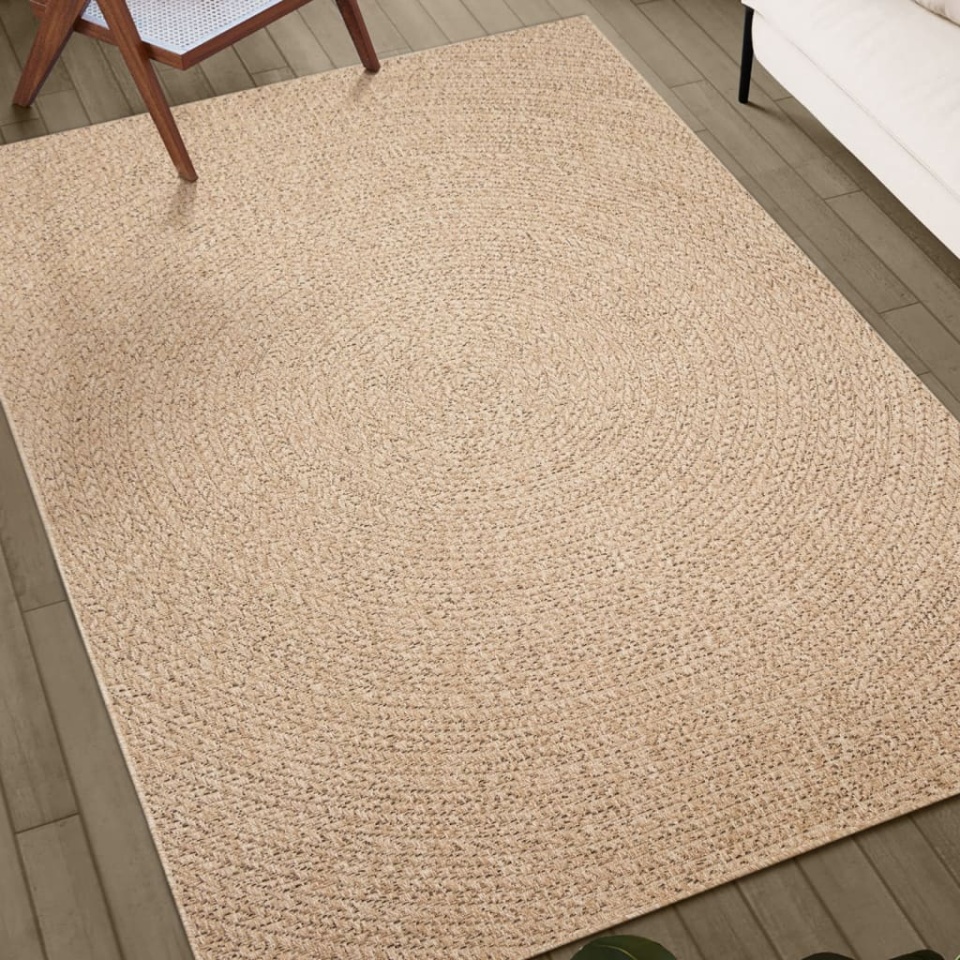 Covor ZIZUR aspect iută, 240x240cm, pentru interior și exterior - 2 | YEO