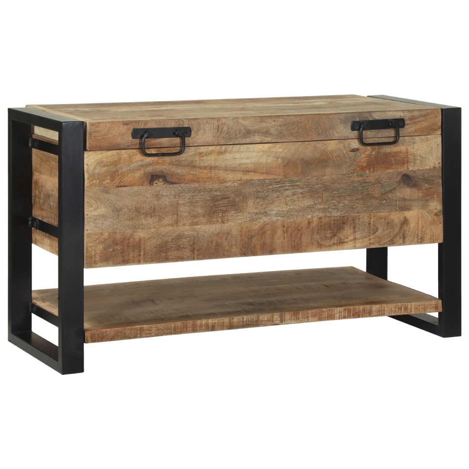 cufere de stocare Mango brut Lemn masiv de mango 80 x 35 x 45 cm - 1 | YEO