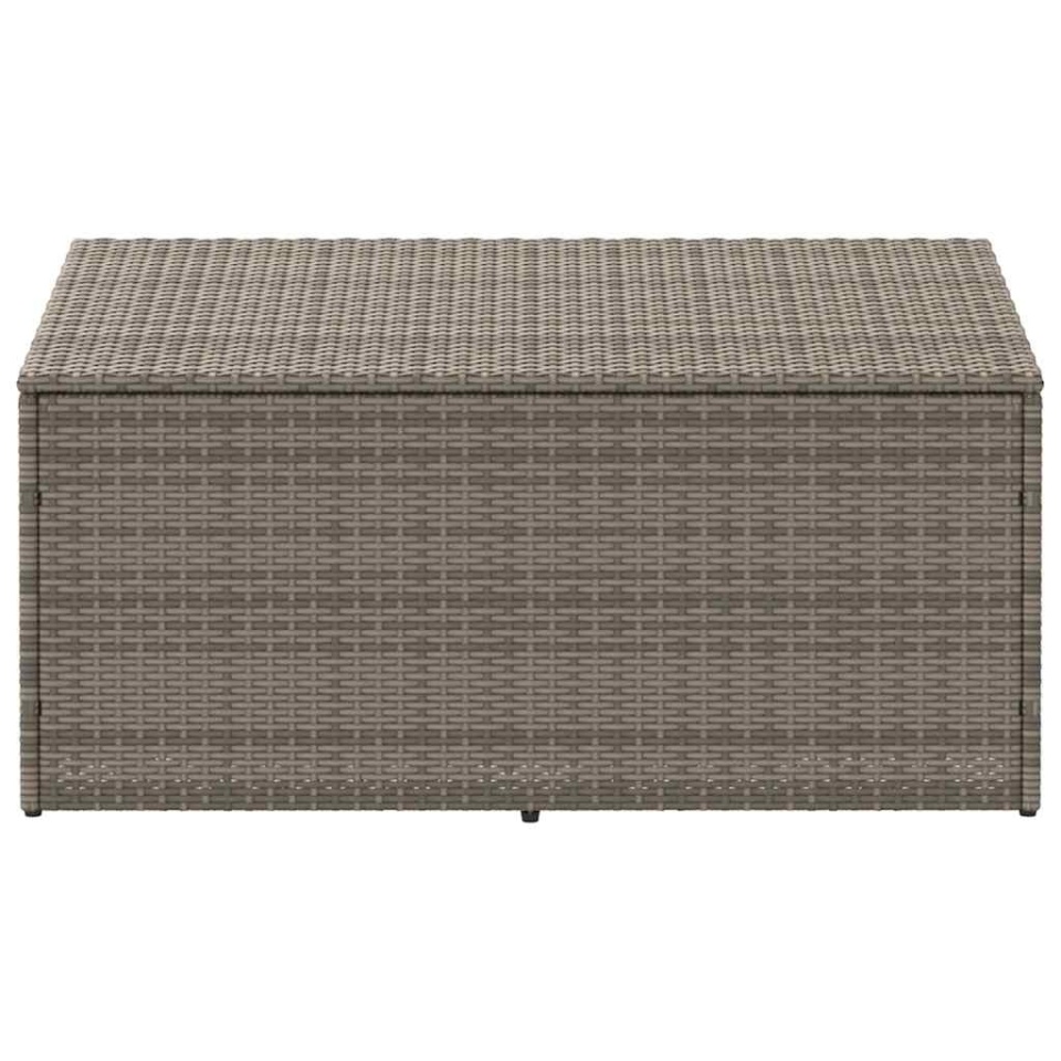 Cutie de depozitare de grădină gri 110x50x58 cm polirattan - 2 | YEO