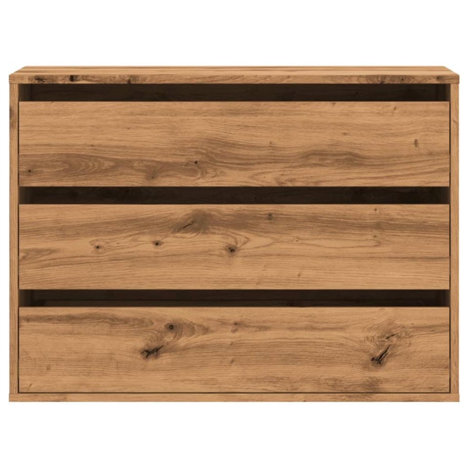 Dulap colț sertare stejar artizanal 80x41x58 cm lemn prelucrat - 3 | YEO