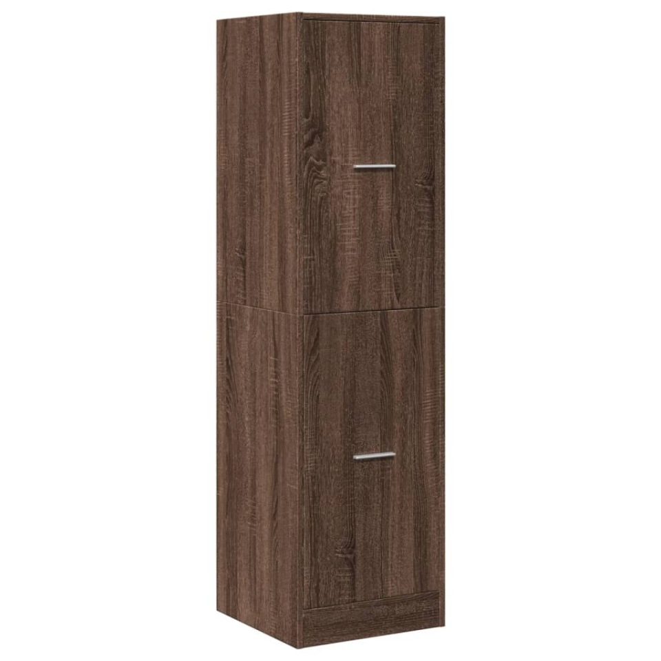 Dulap de farmacie, stejar maro, 40x41x144,5 cm, lemn prelucrat - 2 | YEO