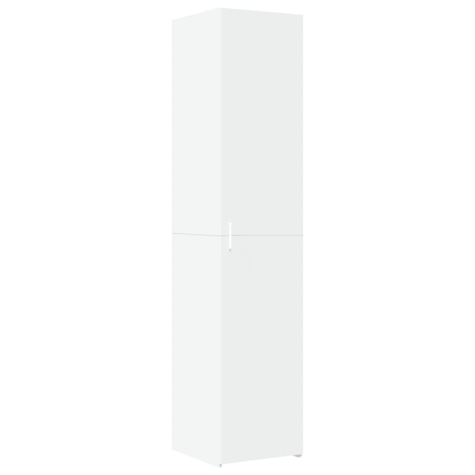 Dulap înalt, alb, 40x42,5x185 cm, lemn prelucrat - 1 | YEO