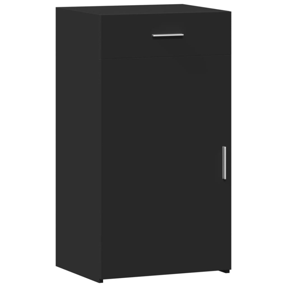 Dulap, negru, 50x42,5x93 cm, lemn prelucrat - 1 | YEO