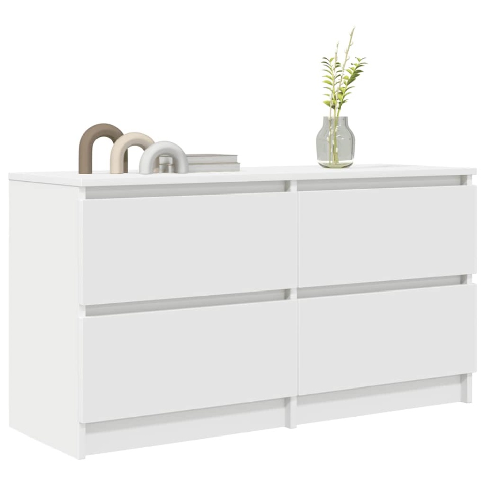 Dulap TV alb 100x35x54 cm lemn prelucrat - 3 | YEO