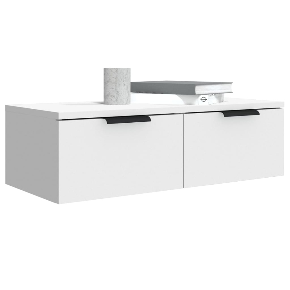 Dulapuri de perete, 2 buc., alb, 68x30x20 cm, lemn prelucrat - 3 | YEO