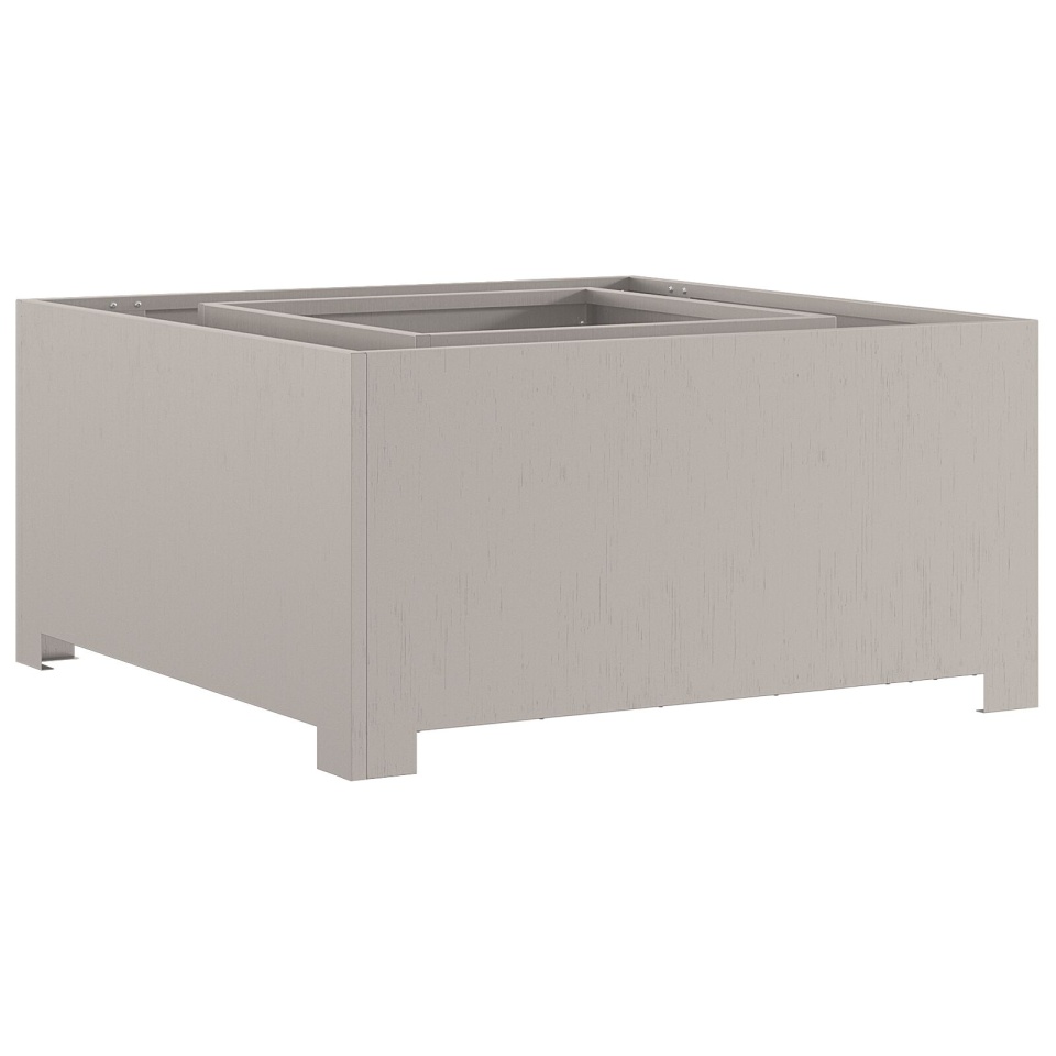 Focar Pătrat 80x80x40 cm Oțel rezistent la intemperii - 3 | YEO