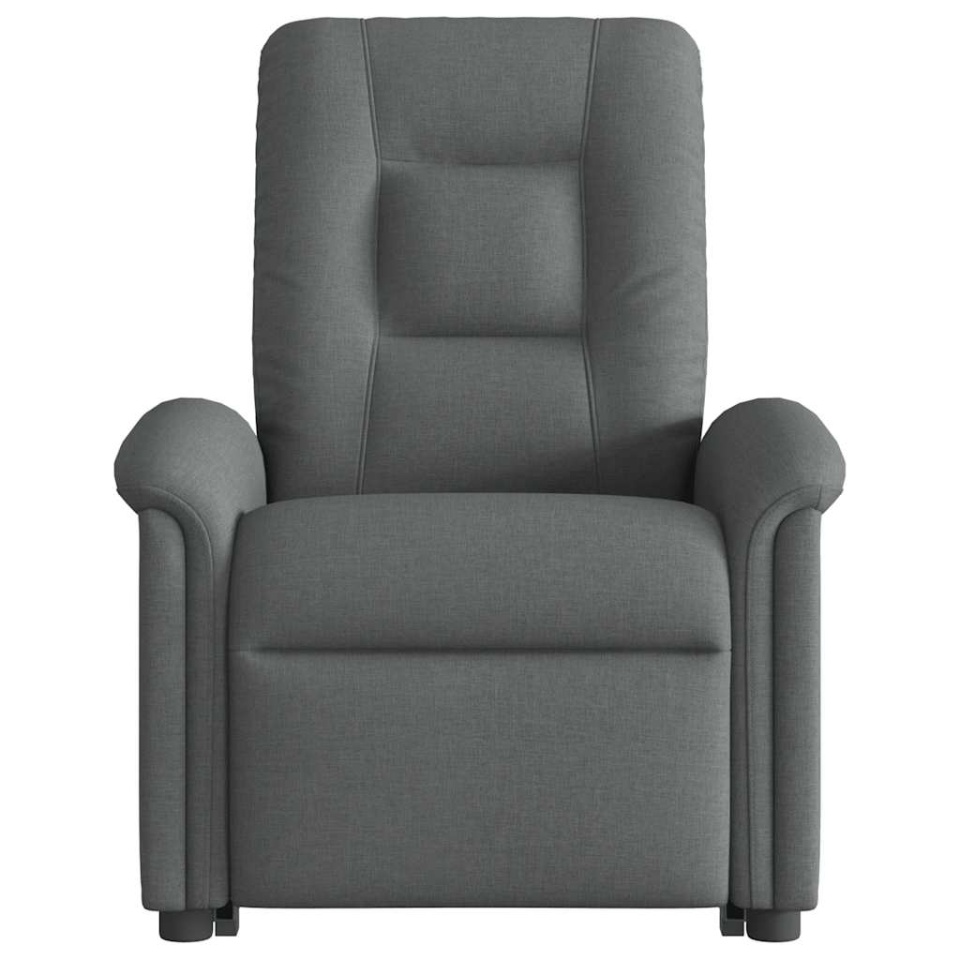 Fotoliu electric masaj rabatabil cu ridicare, gri închis textil - 3 | YEO