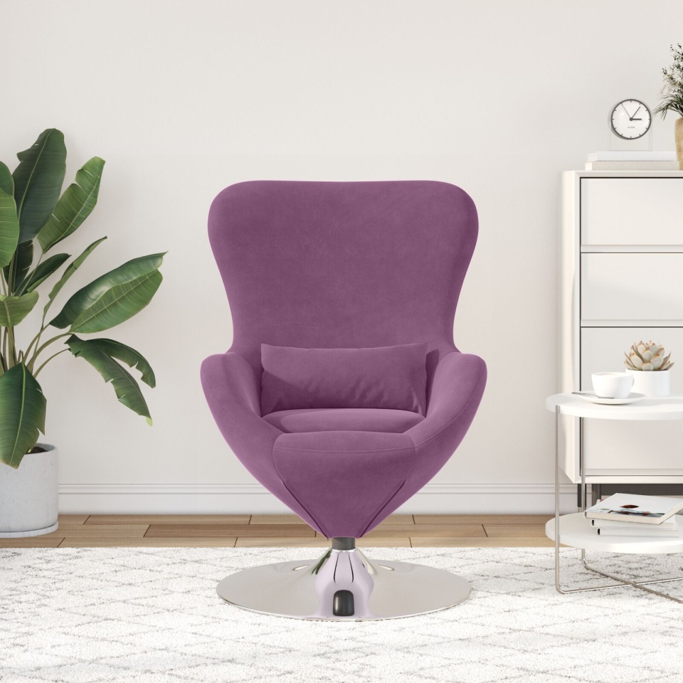 Fotoliul cu ouă Catifea Violet - 2 | YEO