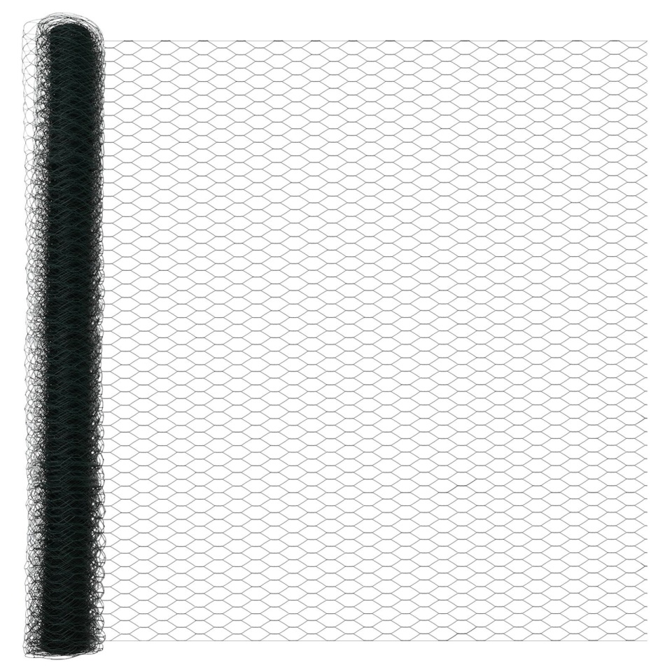 Gard Hexagonal Verde 1.6x25 m Oțel, Stâlpi de Gard cu Vârf 13 buc Ø32 mm 180 cm Oțel Galvanizat - 3 | YEO