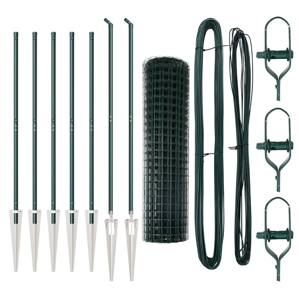 Împrejmuirea Euro de la Set de 2 Verde Metal Mediul Durabil - 1 | YEO