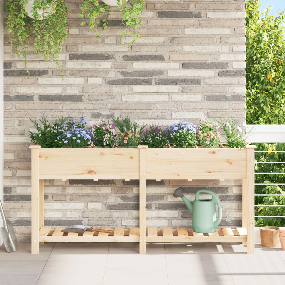 Jardiniere cu Grile 161x43x76 cm Lemn masiv de pin