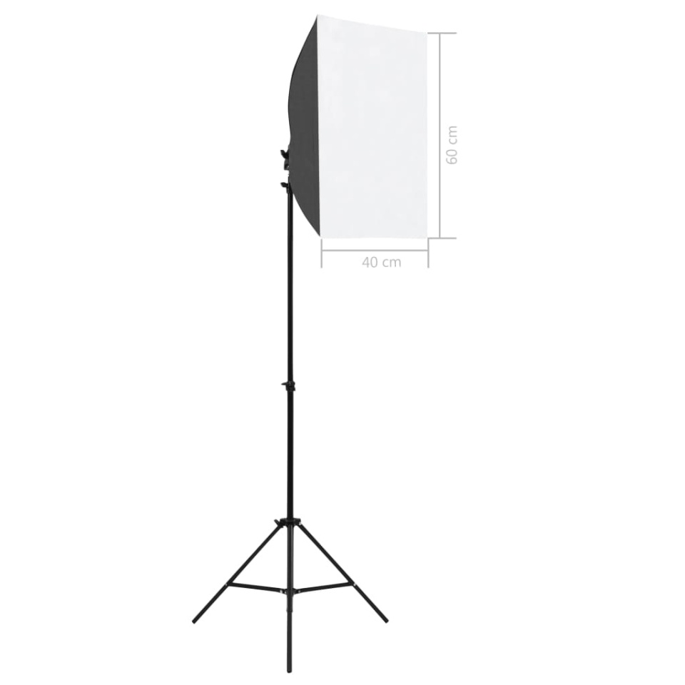 Kit studio foto cu lumini softbox și fundal - 3 | YEO