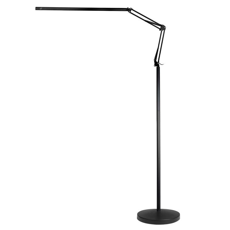 Lampa de tratament All4light lashes line 2 LED, neagra, cu trepied