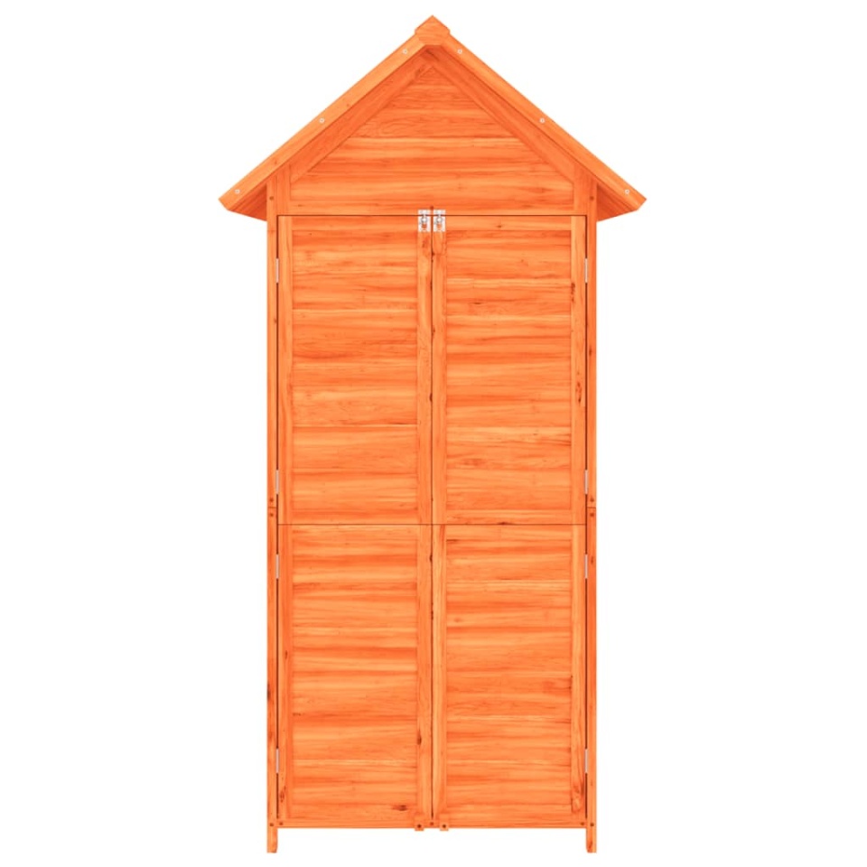 Magazie de unelte de grădină maro 89x52,5x175cm lemn masiv pin - 3 | YEO