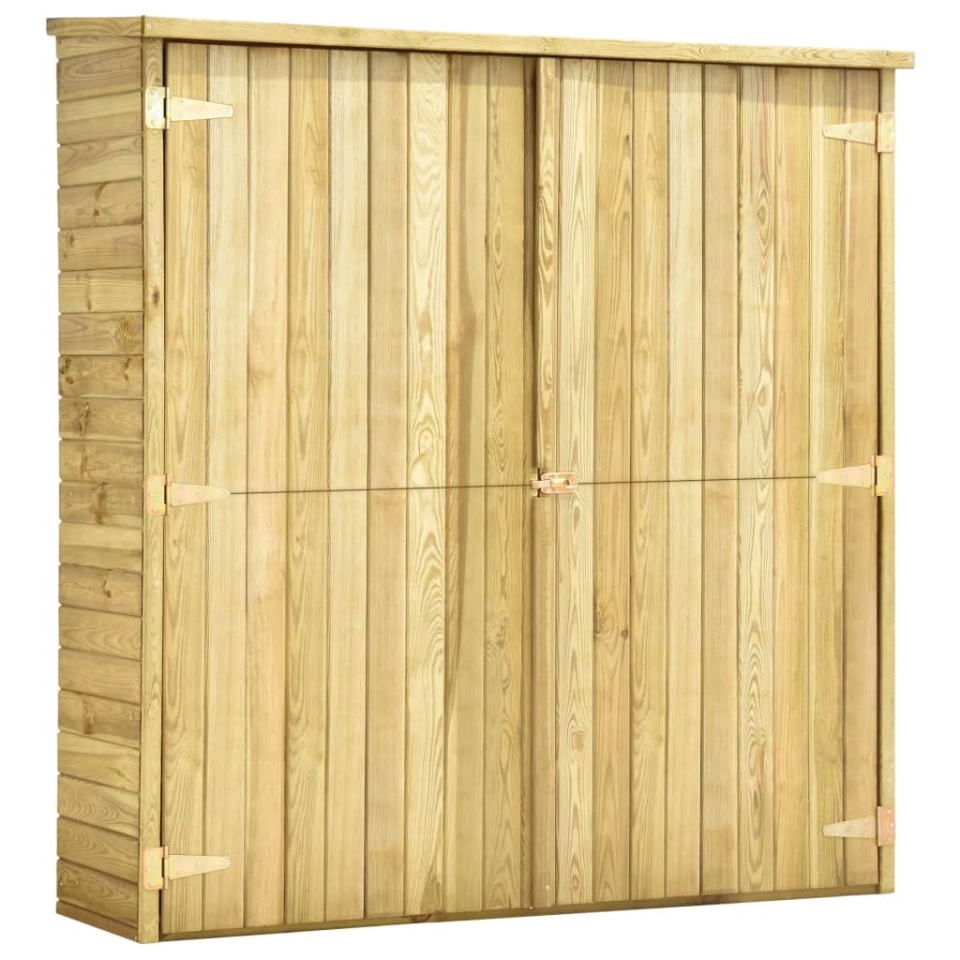 Magazie unelte de grădină, 163x50x171 cm, lemn pin tratat - 1 | YEO