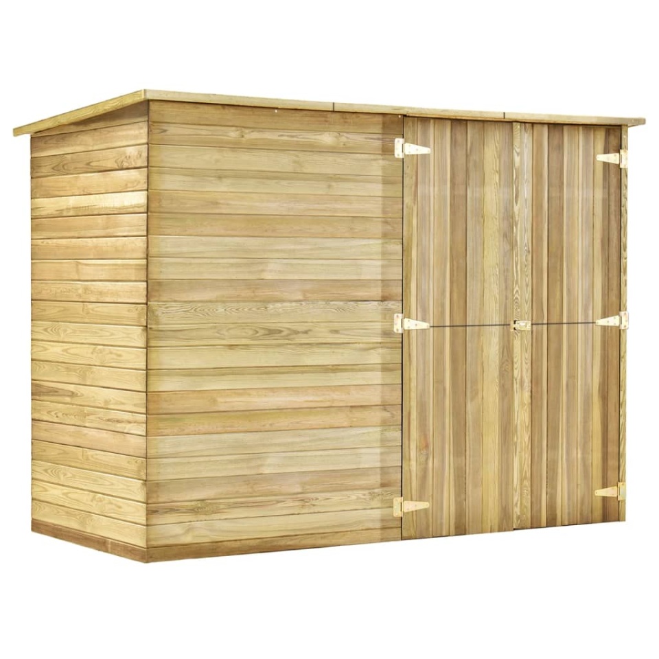 Magazie unelte de grădină, 232x110x170 cm, lemn pin tratat - 1 | YEO