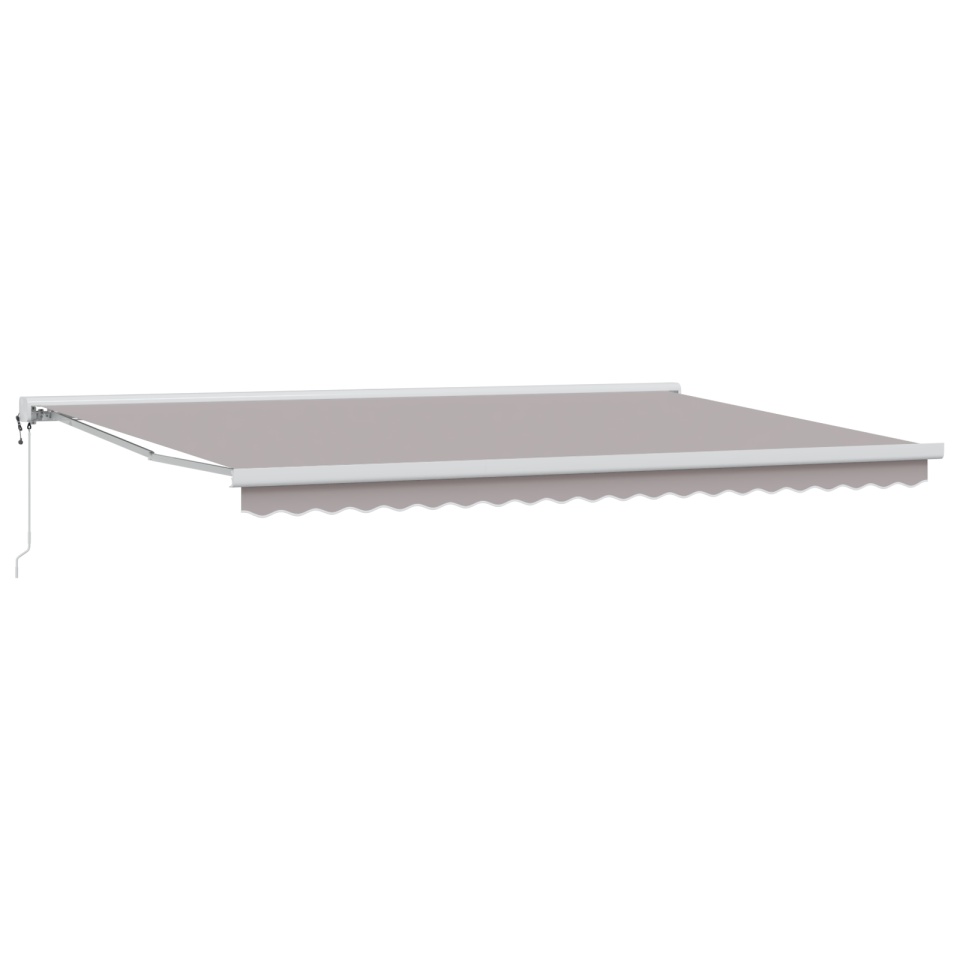Marchiză Automată Retractabilă Gri Deschis 500x300 cm, Fabrică de Înlocuire marchiză pentru cadru de 5x3 m Gri Deschis - 1 | YEO