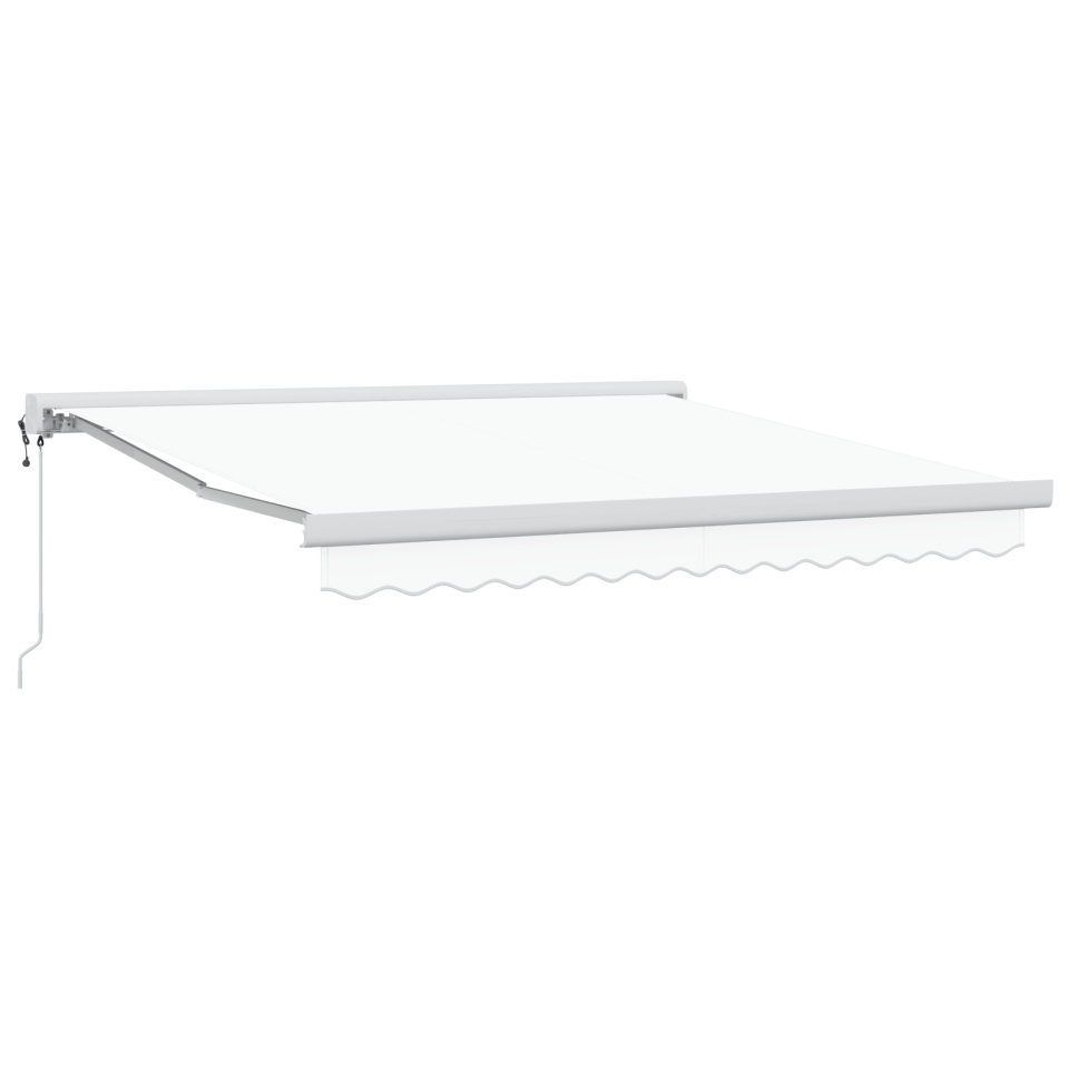 Marchiză retractabilă automată albă 300x250 cm, Marchiză de schimb pentru cadru de 3x2.5 m alb - 1 | YEO