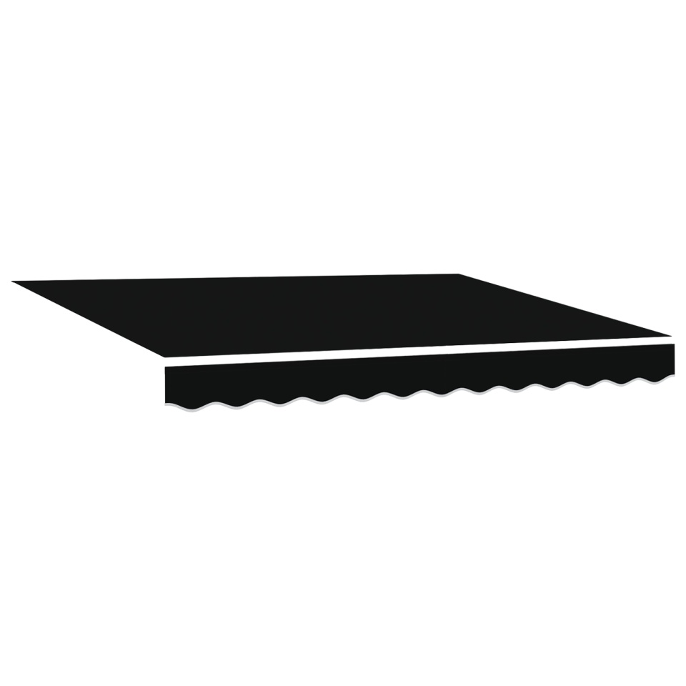 Marchiză retractabilă automată neagră 350x250 cm, Material de înlocuire pentru marchiză 3,5x2,5 m Cadru Negru - 1 | YEO