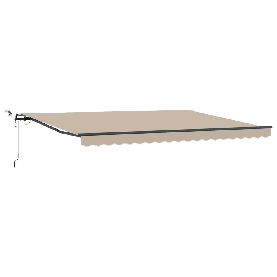 Marciză Automată Retractabilă cu LED Bej 450x300 cm, Material de Înlocuire pentru Marciză 4,5x3 m Bej - 1 | YEO