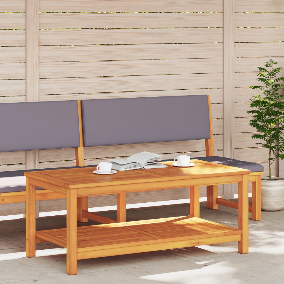 Masă de cafea 70x40x45 cm din lemn de acacia - 2 | YEO