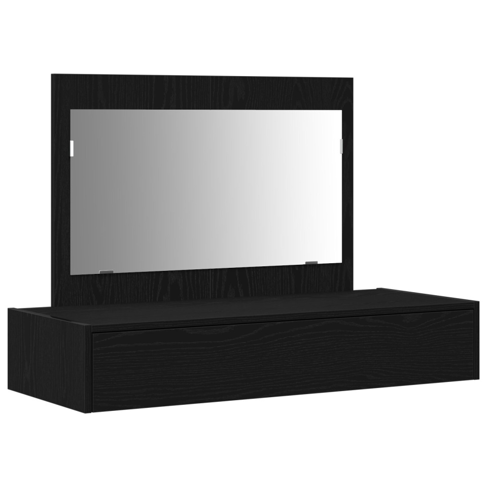 Masă de toaletă suspendată Negru Stejar 100x40x70 cm - 1 | YEO