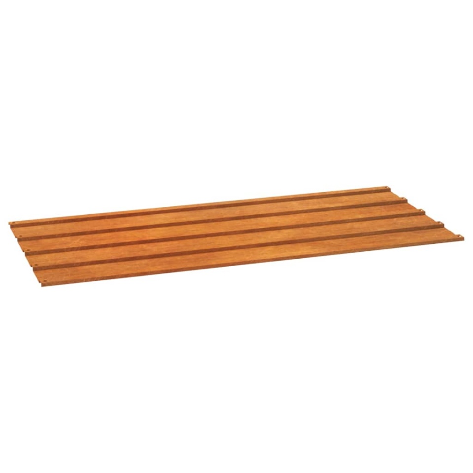 Panouri de acoperiș, 12 buc., ruginiu, 100x44 cm, oțel corten - 2 | YEO