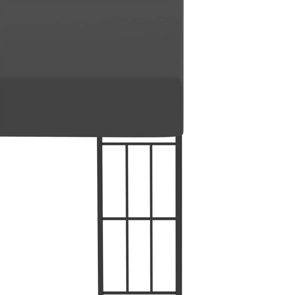 Pavilion de perete, antracit, 3 x 4 m, material textil - 3 | YEO