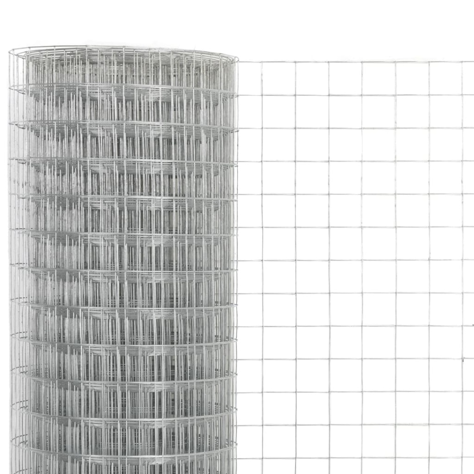 Plasă de sârmă găini, argintiu, 25 x 1,5 m, oțel galvanizat - 2 | YEO