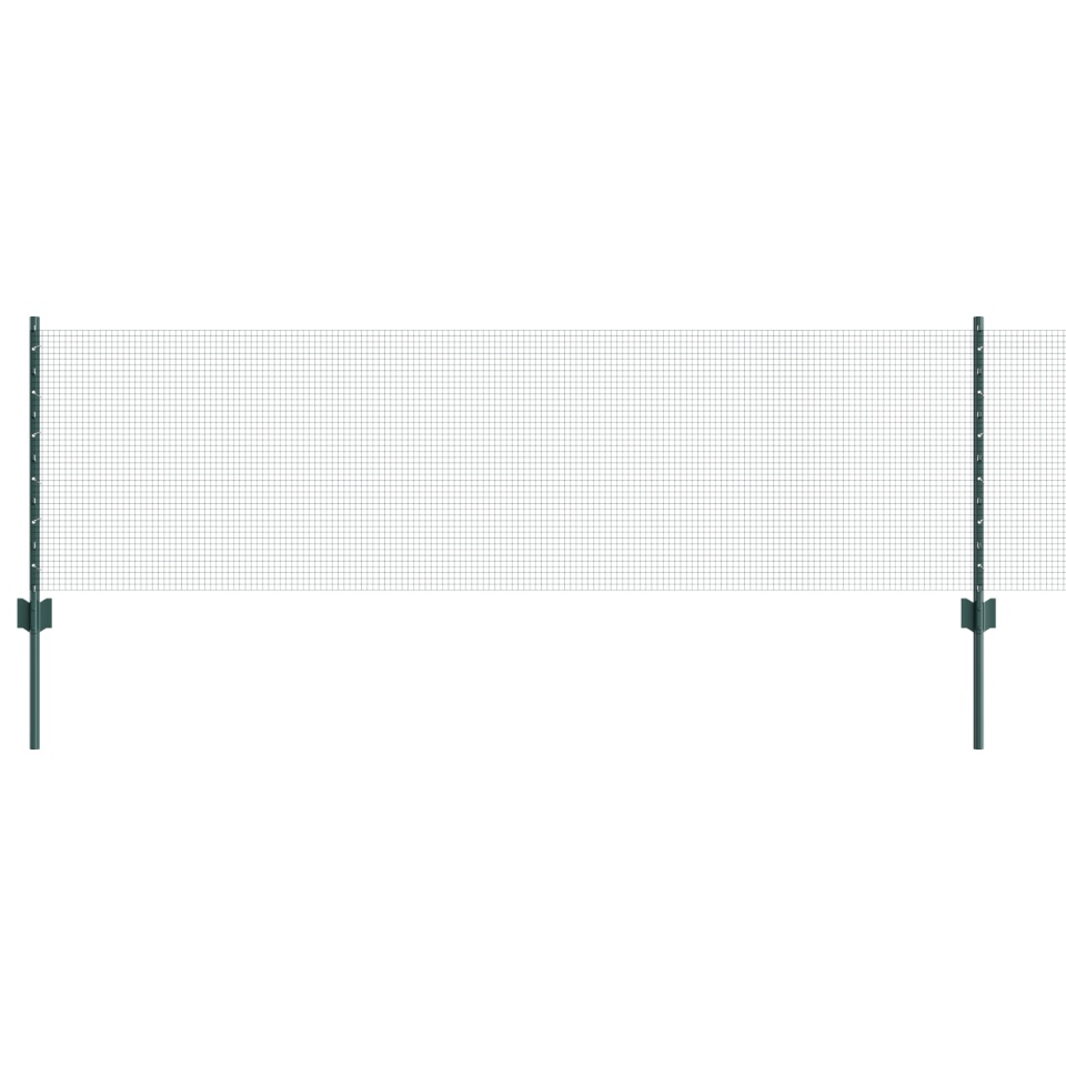 Plasa Sudată cu 22 U Posturi Verde 0.6x50 m Oțel - 1 | YEO
