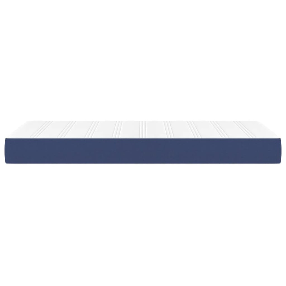 Saltea de pat cu arcuri, albastru, 90x200x20 cm, textil - 3 | YEO